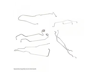 1970 Chevy Blazer-GMC Jimmy Full Brake Line Set, Manual Drum, 2WD, OE Steel
