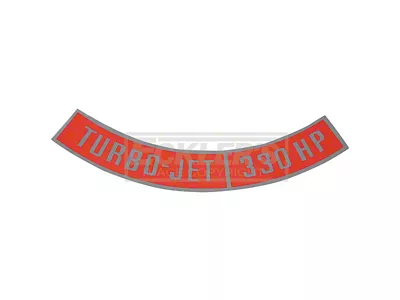 1970 Chevy Truck Air Cleaner Decal, Big Block, 330 HP Turbo-Jet