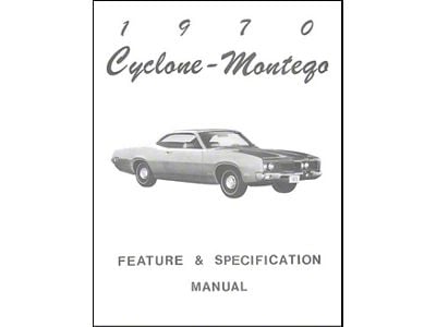 1970 Cyclone and Montego Illustrated Facts Manual, 48 Pages