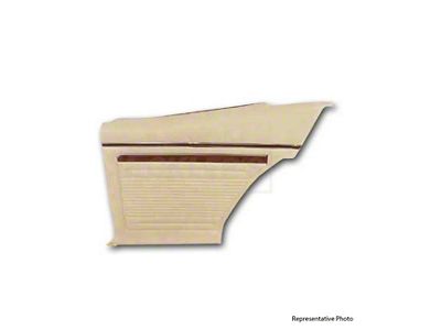 1970 Distinctive Industries Nova Rear Door Panels With Rosewood Strip, Custom And Super Sport, Preassembled