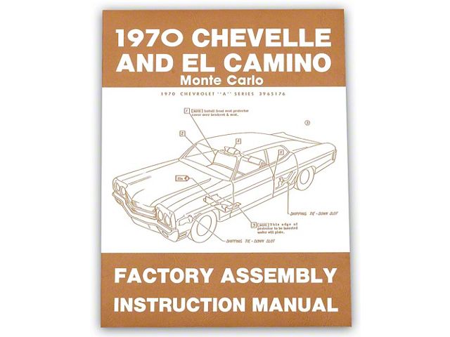 1970 Chevy Chevelle Factory Assembly Manual