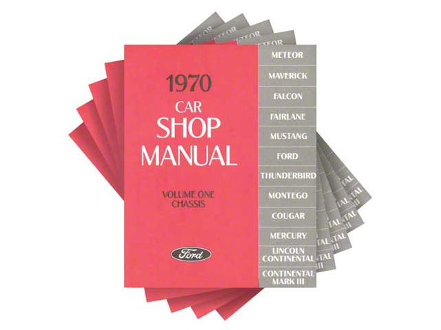 1970 Ford, Lincoln, Mercury Car Shop Manual - 5 Volume Set - 1636 Pages