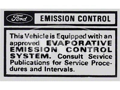 1970 Ford Thunderbird California Evaporative Emissions