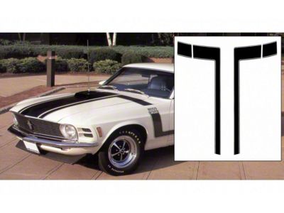1970 Mustang Boss 302 Hood & Top Fender Stripe Kit
