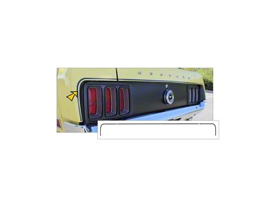 1970 Mustang Boss 302 Trunk Lid Stripe Kit, Black