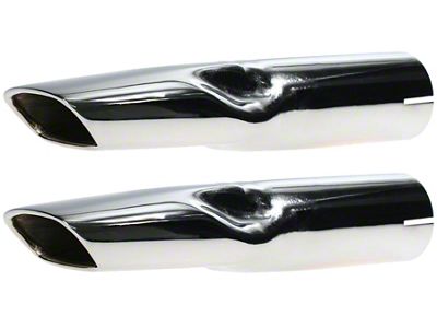 Scott Drake Concours Mach 1 Exhaust Tips; Chrome (1970 Mustang)