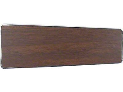 1970 Mustang Console Finish Panel Insert, Dark Walnut