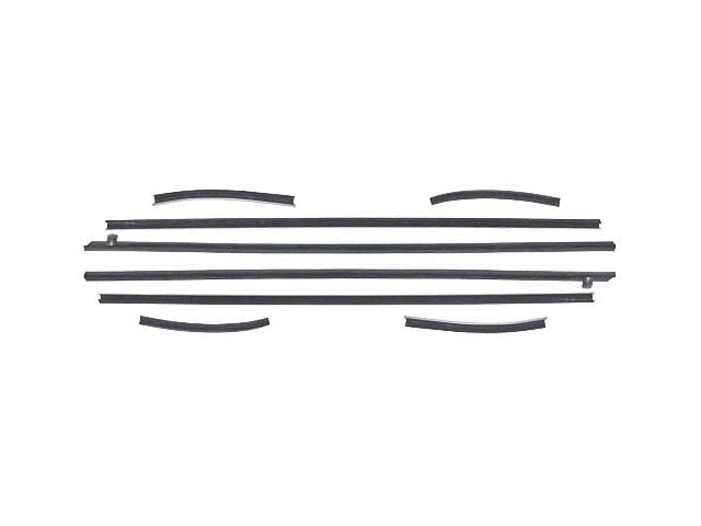 1970 Mustang Coupe Inner and Outer Belt Weatherstrip Kit, 8 Pieces