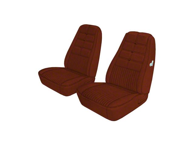 1970 Mustang Deluxe/Grande Hi-Back Front Bucket/Rear Bench Seat Covers, Distinctive Industries