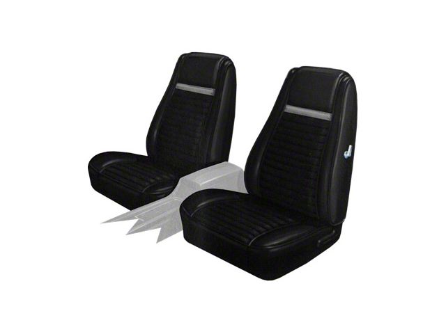 1970 Mustang Mach 1 Hi-Back Front Bucket Seat Covers, Distinctive Industries