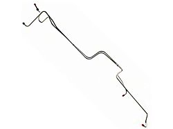 1970 Mustang OEM Steel FMX Transmission Cooler Line Set, 351C V8 (FMX Trans, 351C V8)