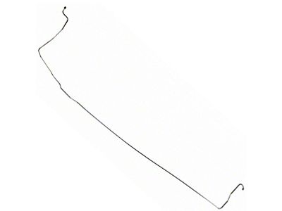 1970 Mustang OEM Steel Front to Rear Drum Brake Line, 1-Piece (Front Drum Brakes)