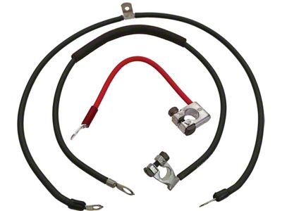 1970 Mustang Reproduction Light Duty Battery Cable Set, All 6-Cylinder and V8 Before 11/12/69