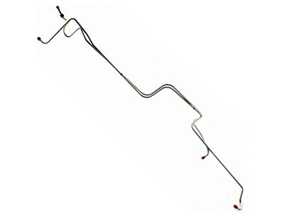 1970 Mustang Stainless Steel FMX Transmission Cooler Lines, 351C V8 (FMX Trans, 351C V8)