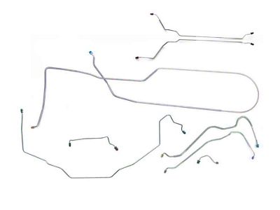 1970 Oldsmobile Cutlass/ 442/ F85 Convertible Power Disc Complete Brake Line Set 8pc, OE Steel