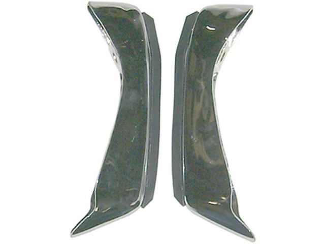 1971-1972 Chevelle Bumper Guards, Rear With Cushions