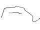 1971-1972 Chevrolet Monte Carlo, Power Disc, Right & Left Front Brake Lines, 2pc, Stainless Steel