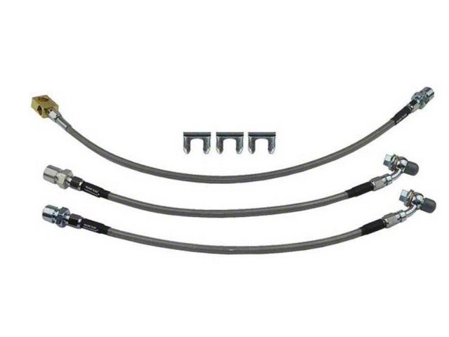 1971-1972 Chevy-GMC Truck Brake Hose Set, Braided Stainless Steel, 2WD