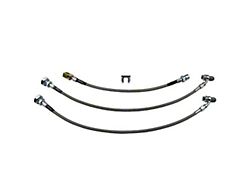 1971-1972 Chevy-GMC Truck Brakes Hose Kit, Braided Stainless Steel, Front Disc-Rear Drum, 4WD 1/2 Ton