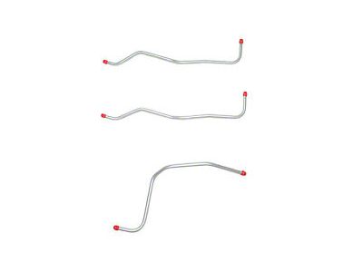 1971-1972 El Camino Fuel Tank Vapor Line Set, Three Piece, OE Steel