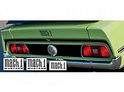 1971-1972 Mustang Mach 1 Trunk Stripe with Fender and Trunk Names