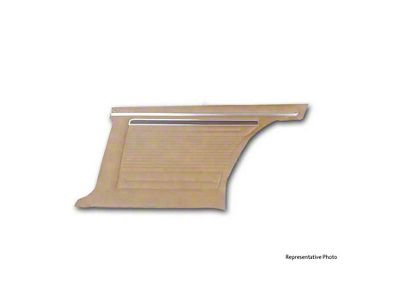 1971-1972 Nova Distinctive Rear Door Panels With Burlwood Strip, Custom And Super Sport, Unassembled