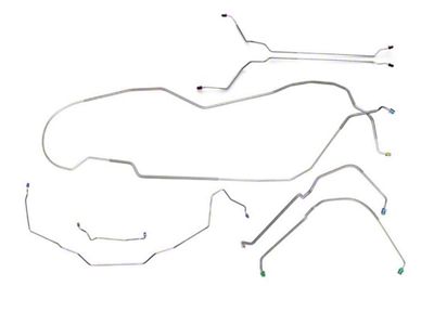 Hardtop Power Disc Complete Brake Line Set 7pc OE Steel (71-72 GTO; 71-72 LeMans)