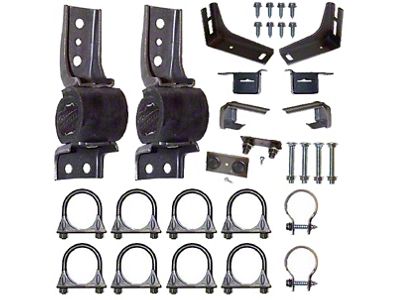 1971-1973 Mustang 2-1/4 Dual Exhaust Hanger Kit, V8