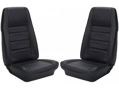 TMI 1971-1973 Mustang Coupe Premium Standard Interior Front Bucket and Rear Bench Seat Cover Set