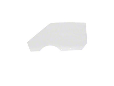 1971-1973 Mustang Fastback Door Glass for Cars with Manual Windows, Left