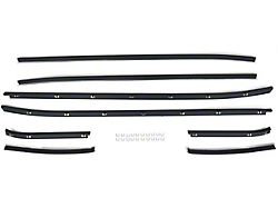 1971-1973 Mustang Fastback Inner and Outer Door Beltline Window Felt Kit