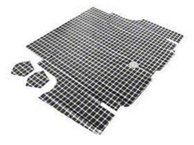 1971-1973 Mustang Fastback Trunk Mat Set, Plaid Pattern