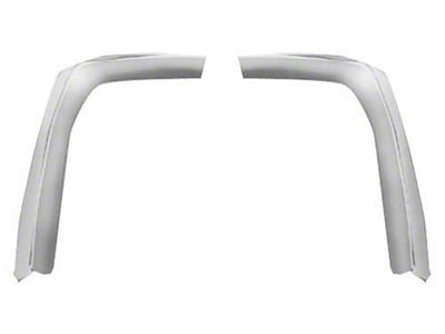OPR 1971-1973 Mustang Front Fender/Hood Extension Moldings, Pair