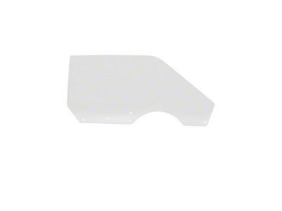 1971-1973 Mustang Hardtop or Convertible Door Glass for Cars with Manual Windows, Left
