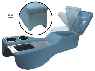 1971-1973 Mustang Humphugger Cruiser Console for All Cars without Console, Medium Blue