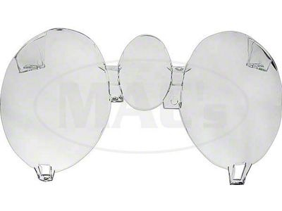 1971-1973 Mustang Instrument Bezel Lens Kit for Cars without Tachometer
