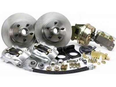 1971-1973 Mustang Legend Series Power Front Disc Brake Conversion Kit with Drilled and Slotted Rotors, V8