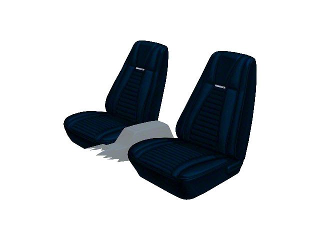 1971-1973 Mustang Mach 1 Hi-Back Front Bucket/Rear Bench Seat Covers, Distinctive Industries