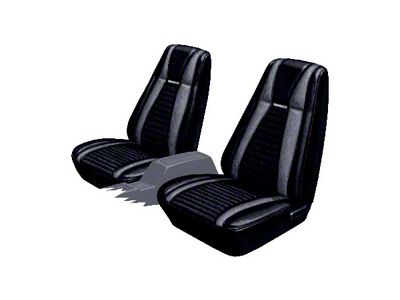 1971-1973 Mustang Mach 1 Hi-Back Front Bucket Seat Covers, Distinctive Industries