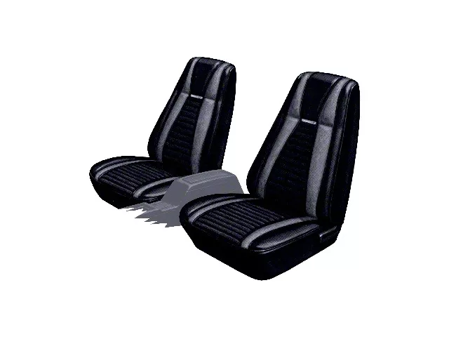 1971-1973 Mustang Mach 1 Hi-Back Front Bucket Seat Covers, Distinctive Industries