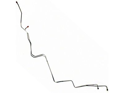 1971-1973 Mustang OEM Steel C4 Transmission Cooler Line Set, 6-Cylinder (C4 Trans, 250ci 6-Cylinder)