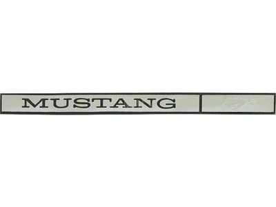 1971-1973 Mustang Peel and Stick Type Dash Panel Emblem Insert