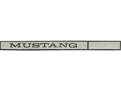 1971-1973 Mustang Peel and Stick Type Dash Panel Emblem Insert