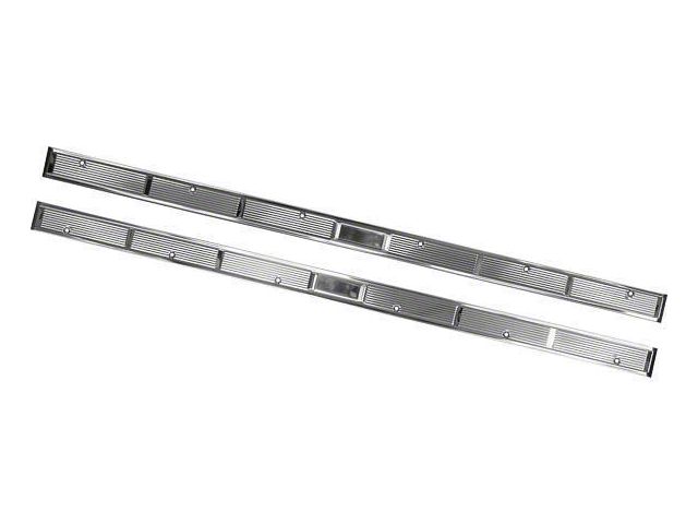 1971-1973 Mustang Stainless Steel Door Sill Scuff Plates, Pair