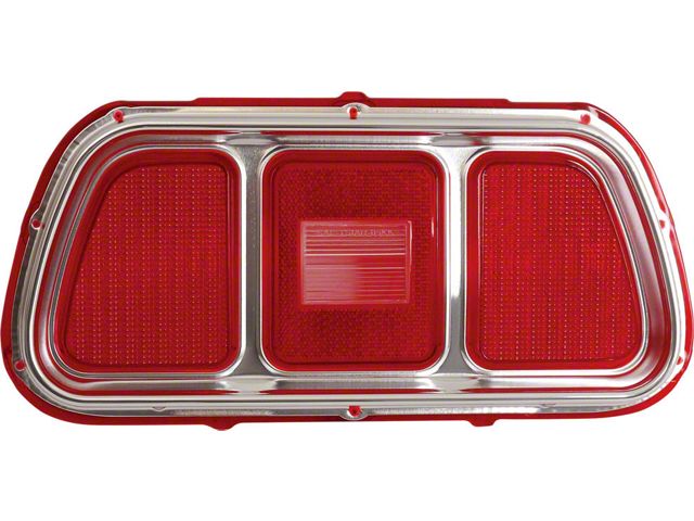 1971-1973 Mustang Tail Light Lens with Ford Logo