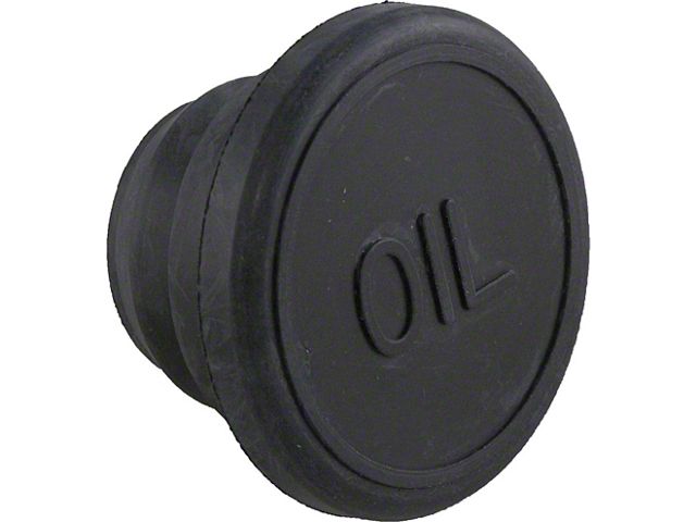 Push-In Oil Filler Cap, Rubber,1971-1974