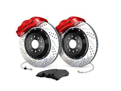 1971-1975 Ford Bronco 11.9 Pro+ Brake Kit, Front, Red Calipers
