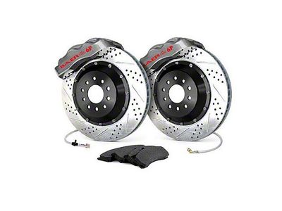 1971-1975 Ford Bronco 11.9 Pro+ Brake Kit, Front, Silver Calipers