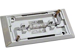 1971-1979 Ford Fairlane And Torino Rectangular Dome Light Bezel, Chrome