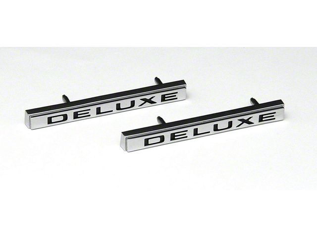 1971-72 Chevy Truck Front Fender Emblems Deluxe Front
